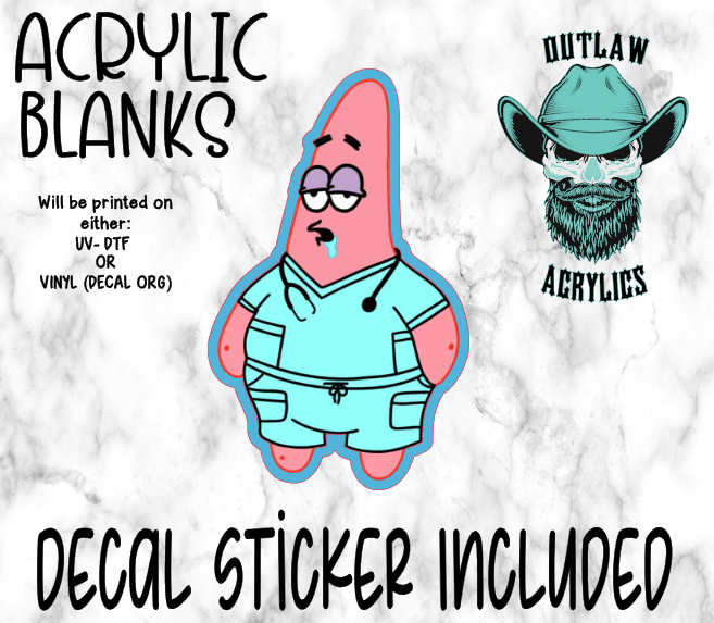 Sleepy Pat Acrylic & Decal Set