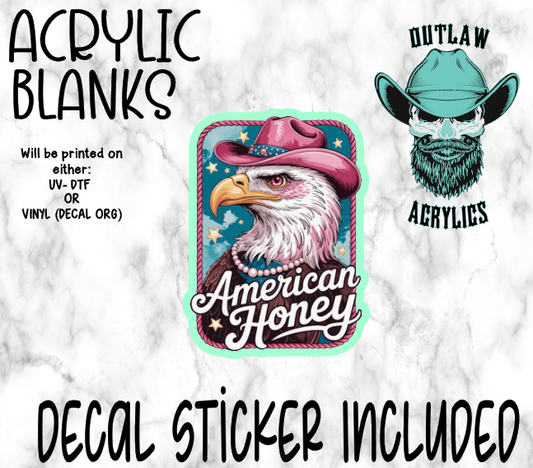 American Honey Acrylic & Decal Set