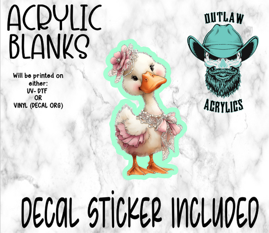Young Whimsical Goose Acrylic & Decal Set