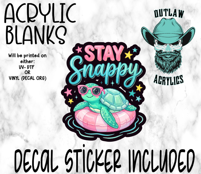 Stay Snappy Acrylic & Decal Set