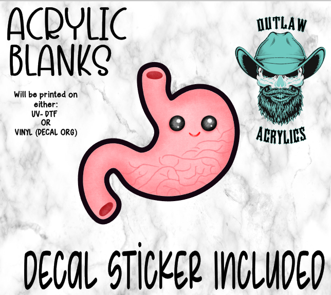Happy Stomach Acrylic & Decal Set