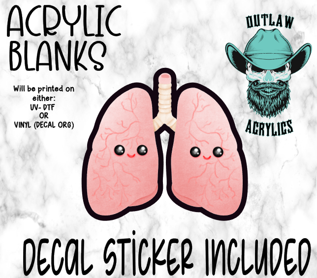 Happy Lungs Acrylic & Decal Set
