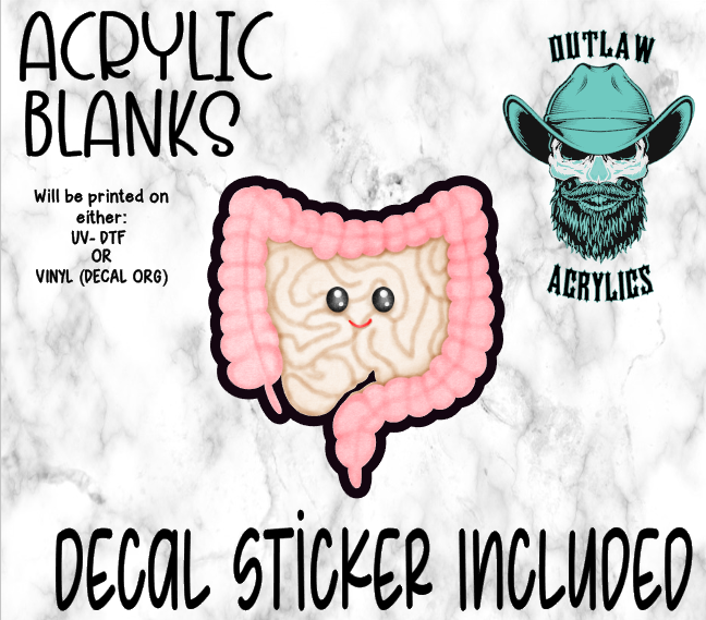 Happy Bowel Acrylic & Decal Set