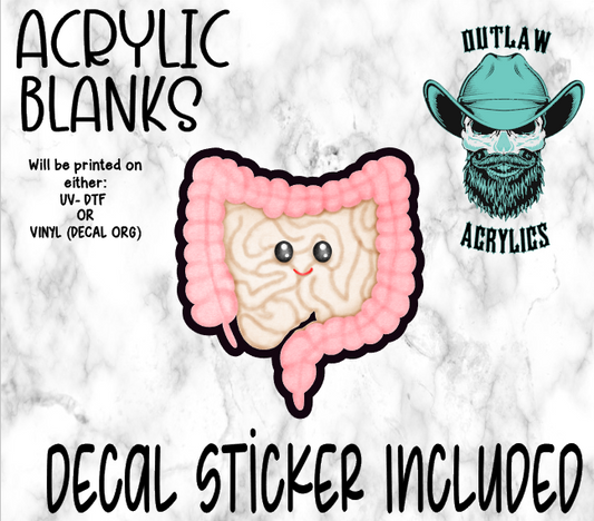 Happy Bowel Acrylic & Decal Set