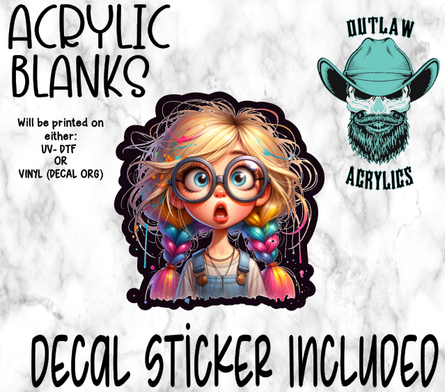 I Don't Know Why Acrylic & Decal Set
