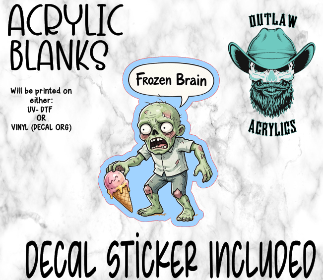 Frozen Brain Acrylic & Decal Set