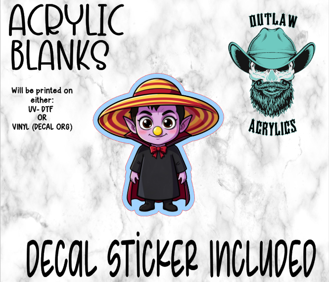 Summer Drac Acrylic & Decal Set