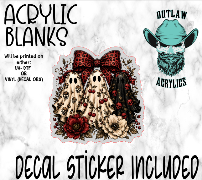 Cherry Ghosts Acrylic & Decal Set