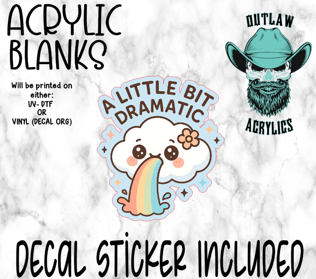 Dramatic Pour Acrylic & Decal Set