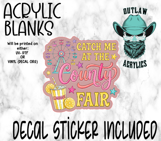 Catch Me At The County Fair Acrylic & Decal Set