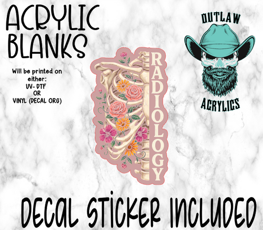 Floral Radiology Acrylic & Decal Set