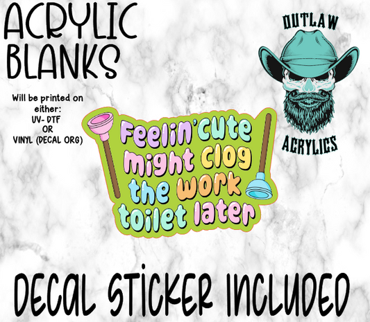 Might Clog Acrylic & Decal Set