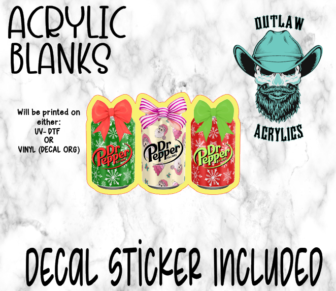 Christmas Pepper Acrylic & Decal Set