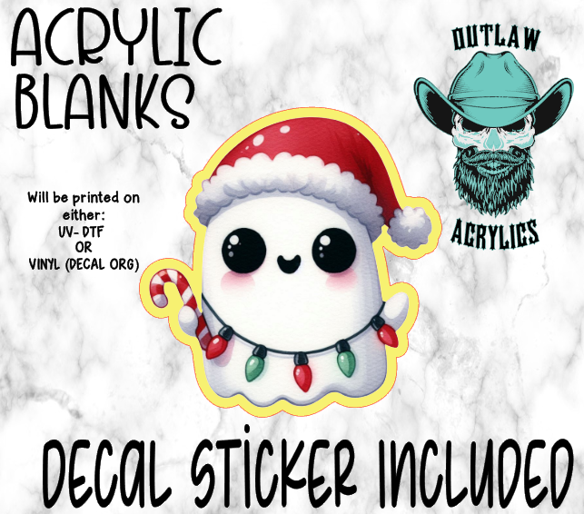 Mini Ghost Lights Acrylic & Decal Set