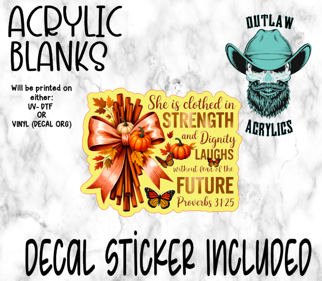 She Is Strength & Future Acrylic & Decal Set