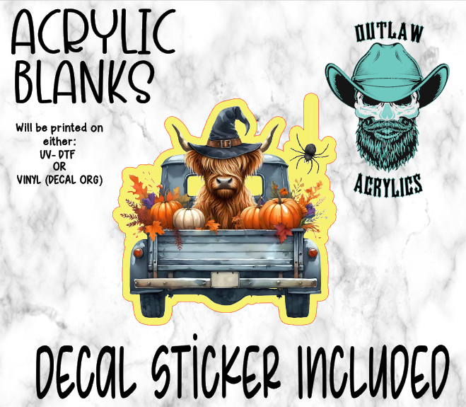 Autumn Highland Rear Truck Acrylic & Decal Set