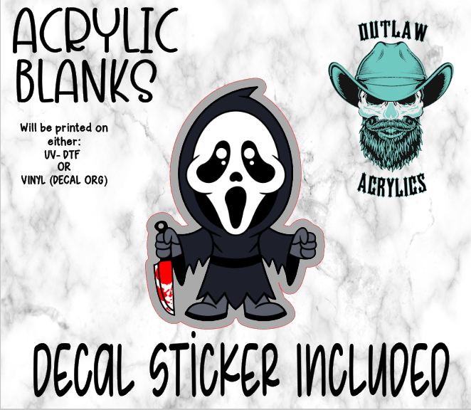Chibi Scream Acrylic & Decal Set