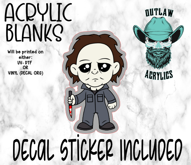 Chibi MIke Acrylic & Decal Set
