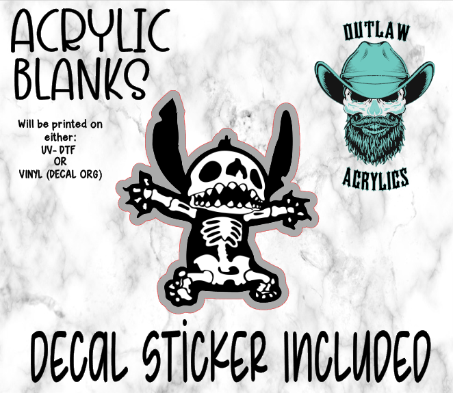 Blue Alien Electric Acrylic & Decal Set