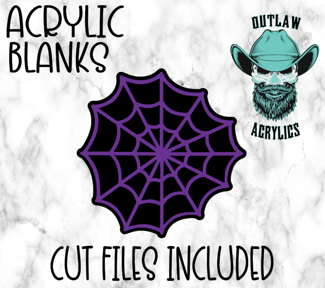 Spider Web Badge Reel Acrylic