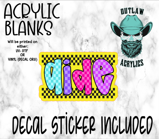 AIDE Title Acrylic & Decal Set
