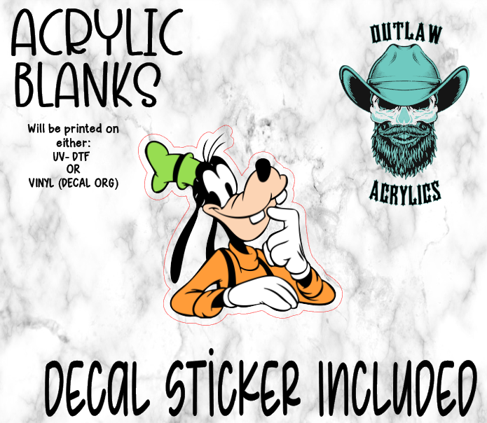 Goof Man Acrylic & Decal Set