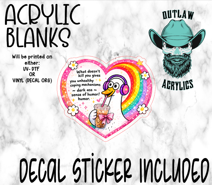 Doesn't Kill You Coping Acrylic & Decal Set