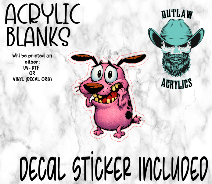 Courage Acrylic & Decal Set
