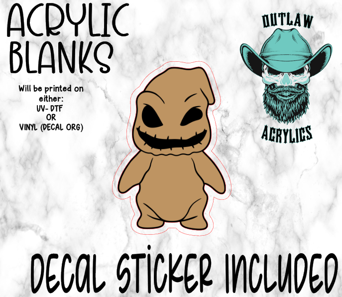 Oog Acrylic & Decal Set