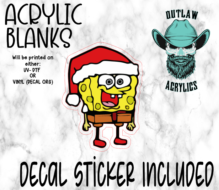 Christmas Sponge Acrylic & Decal Set