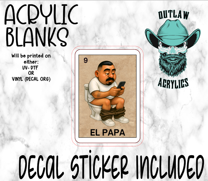 El Papa Acrylic & Decal Set