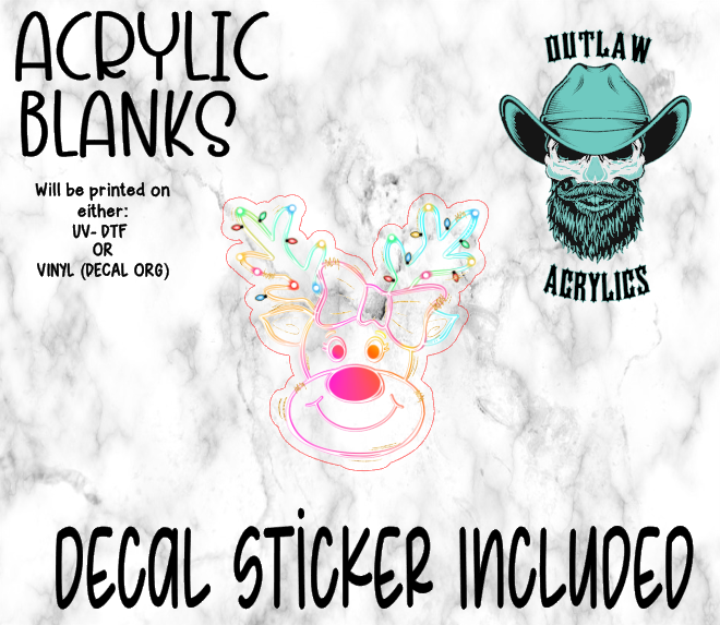 Neon Dolph Acrylic & Decal Set