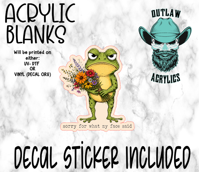 My Face Acrylic & Decal Set
