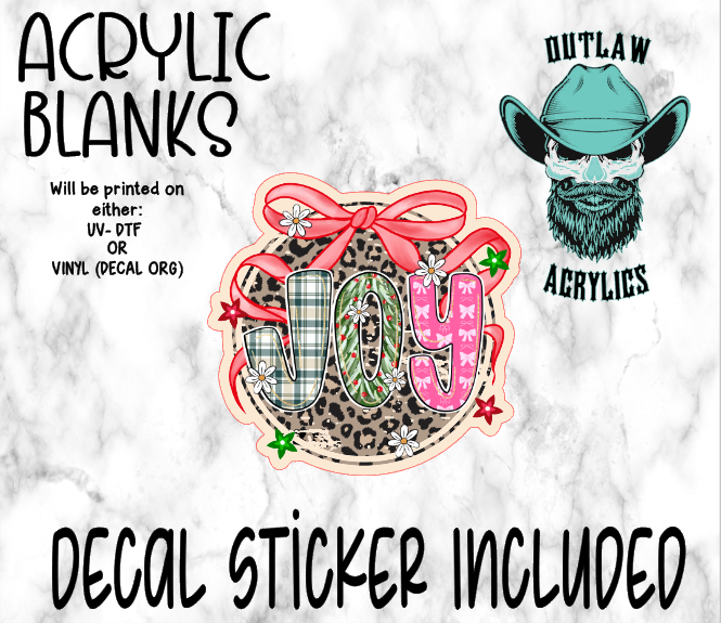 Leopard Joy Acrylic & Decal Set