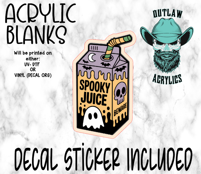 Beware Spooky Juice Acrylic & Decal Set