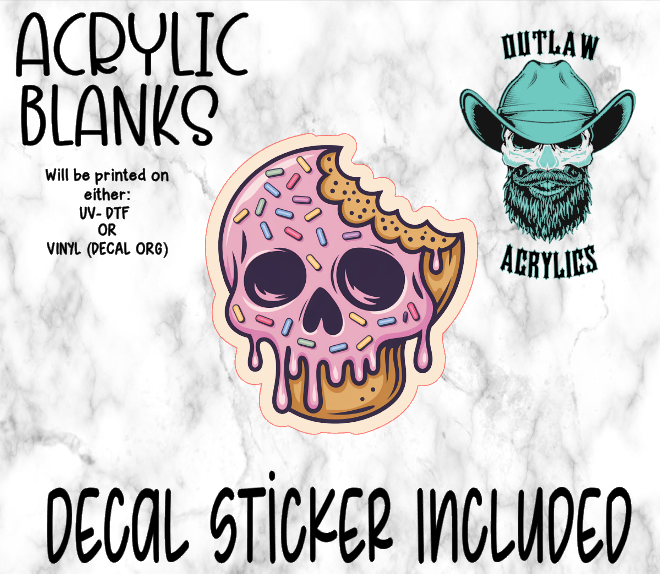 Skele Doughnut Acrylic & Decal Set