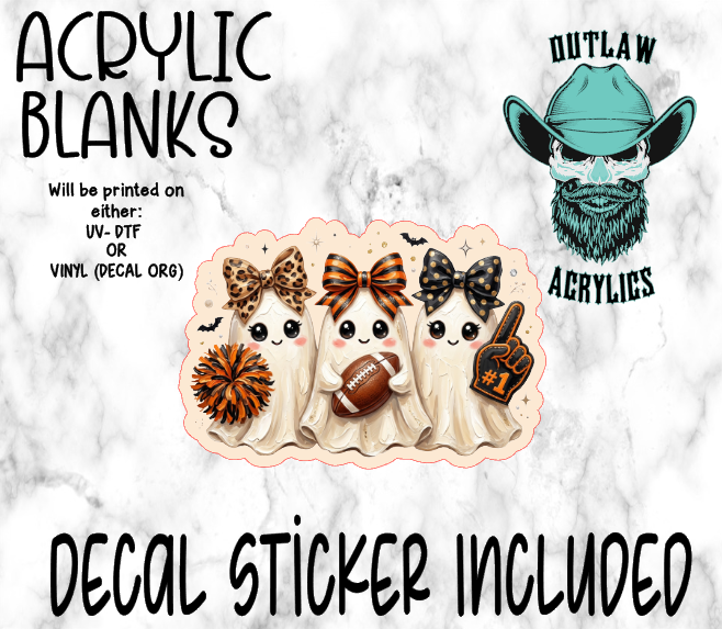 Football Ghost Squad Acrylic & Decal Set