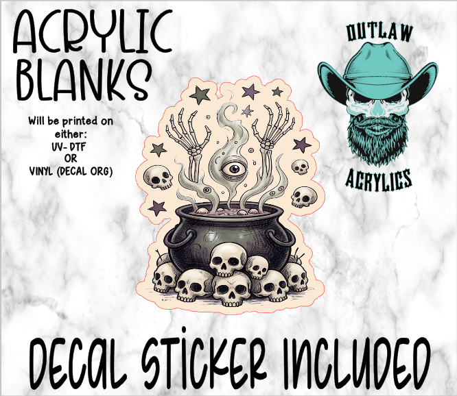 Cauldron Of Eyeballs Acrylic & Decal Set