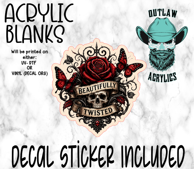 Twisted Beaut Acrylic & Decal Set