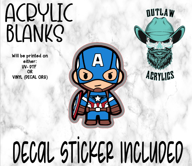 Chibi Captain Acrylic & Decal Set