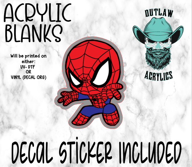 Chibi Web Man Acrylic & Decal Set