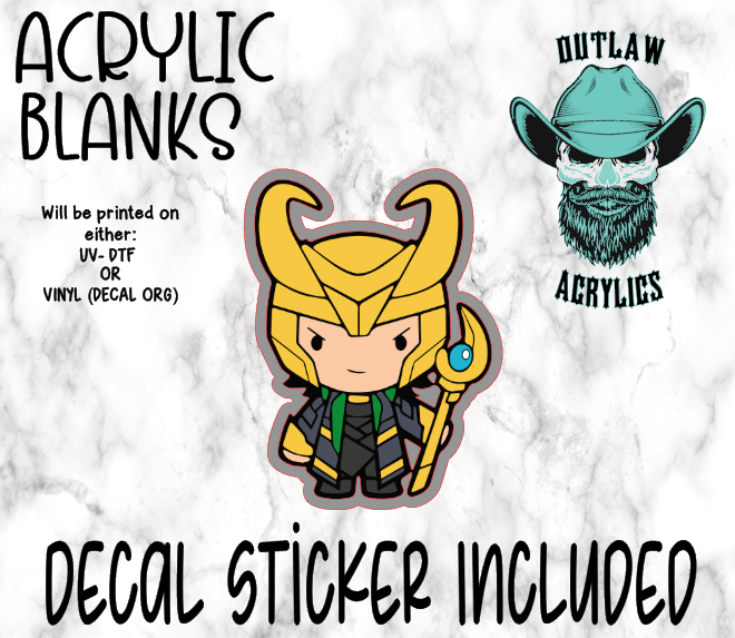 Chibi Lok Acrylic & Decal Set