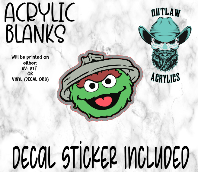 O Man  Acrylic & Decal Set
