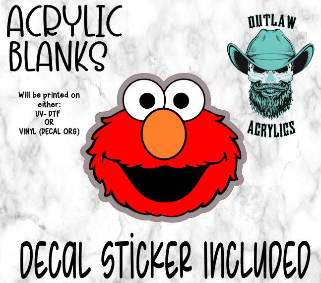 Red Face Acrylic & Decal Set