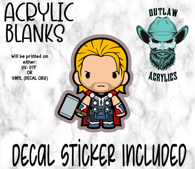 Chibi Tor Acrylic & Decal Set