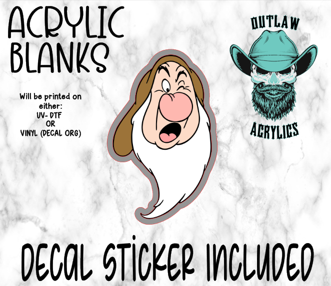 Grump Face Acrylic & Decal Set