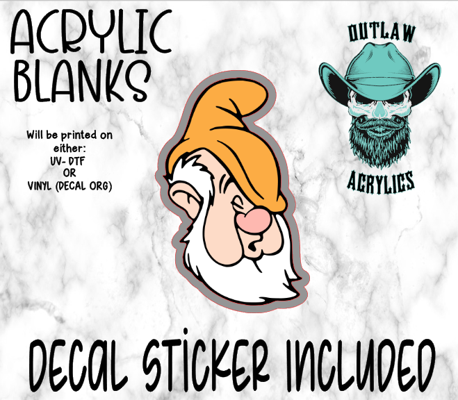 Sneeze Face Acrylic & Decal Set