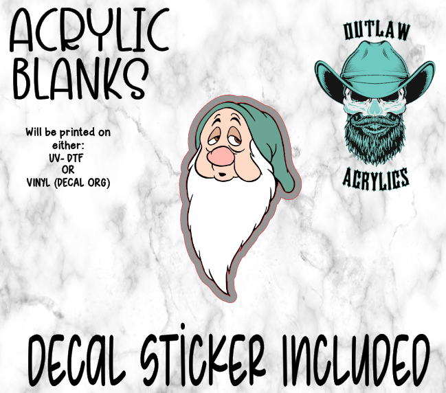 Sleep Face Acrylic & Decal Set