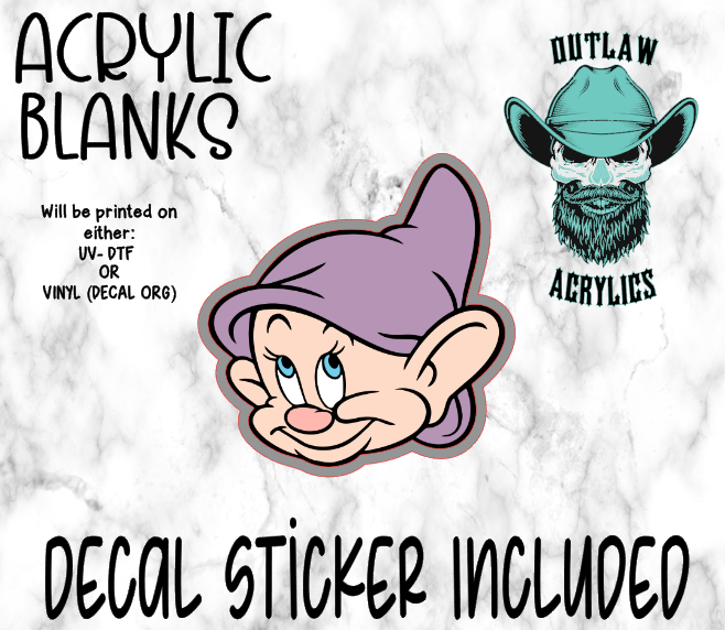 Dope Face Acrylic & Decal Set