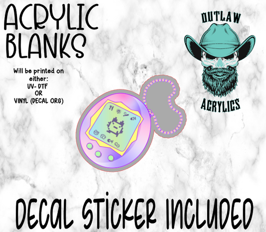 90s Digital Pet Acrylic & Decal Set